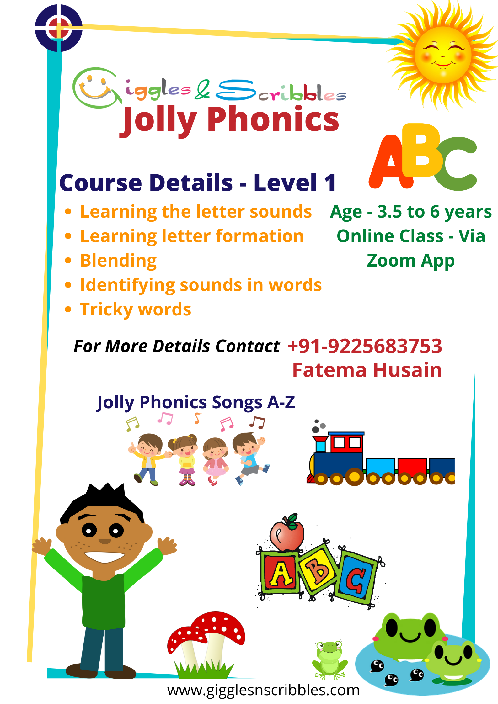 GNS Jolly Phonics Course Level 1 Giggles N Scribbles