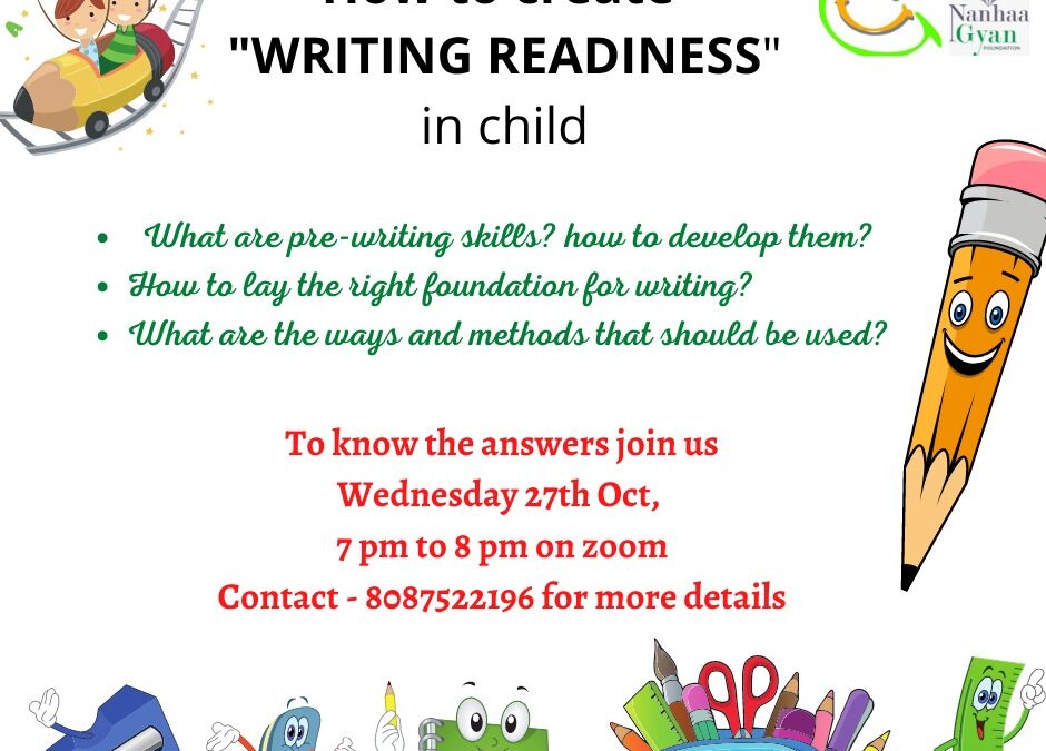 How To Create Writing Readiness In Child? – By Giggles n Scribbles Preschool