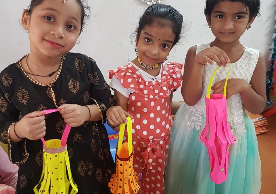 Lantern Making 2021 Diwali Activity Conducted In Our Preschool By Our Kids